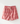 vivid hand-woven shorts in light red