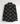 lino floral embroidered cotton long sleeve shirt in black
