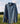 numa hand-printed cotton long sleeve shirt in blue