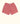 vivid hand-woven shorts in light red